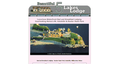 Desktop Screenshot of 5lakeslodge.com